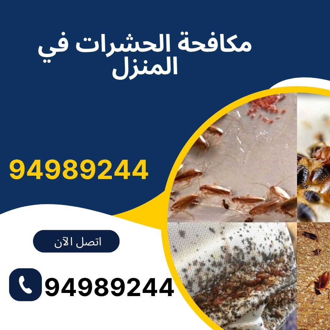 مكافحة الحشرات في المنزل